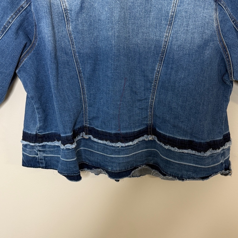 Lane Bryant Classic Blue Denim Jacket Size 18 - Picture 14 of 16